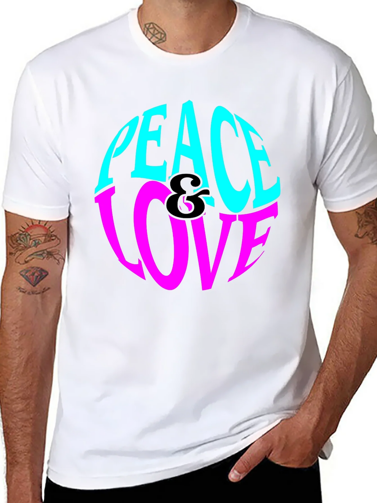 Peace & Love Graphic Tee - Retro Style product image 10