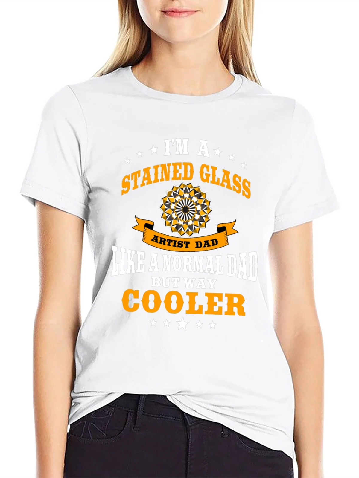 Stained Glass Artist Dad Graphic T-Shirt product image 11