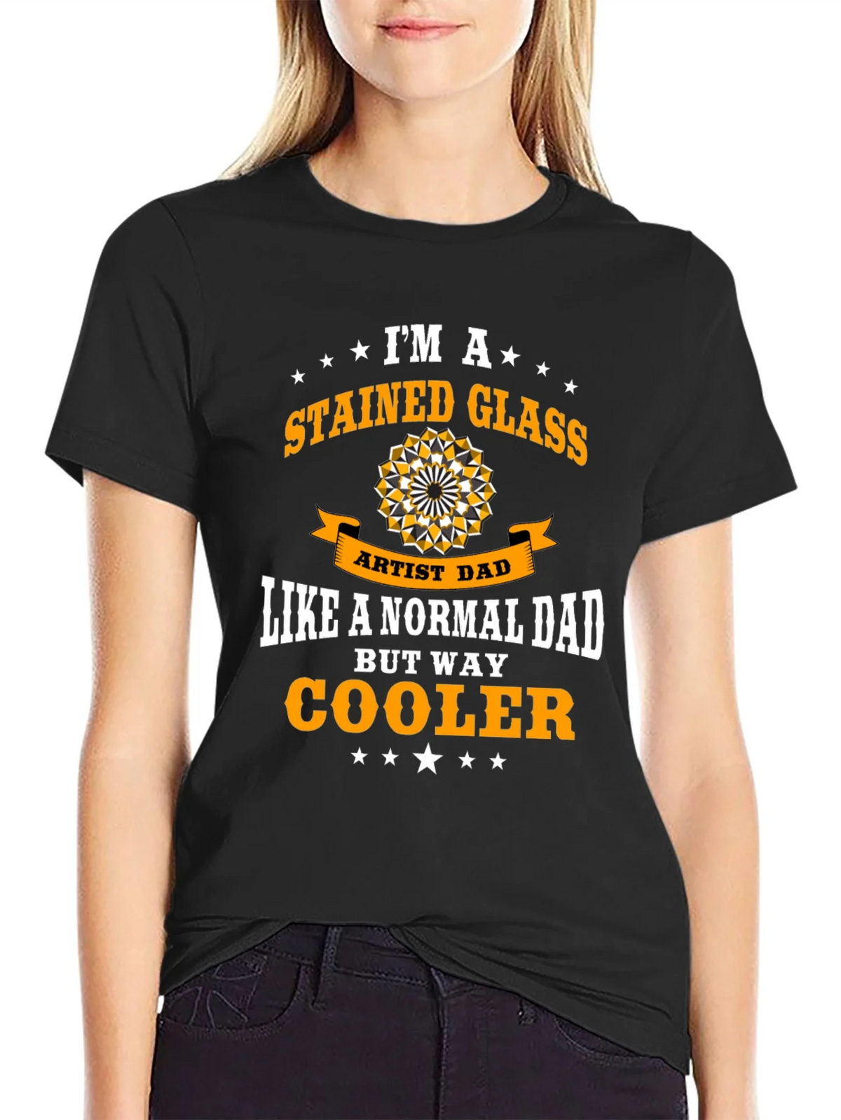 Stained Glass Artist Dad Graphic T-Shirt product image 5