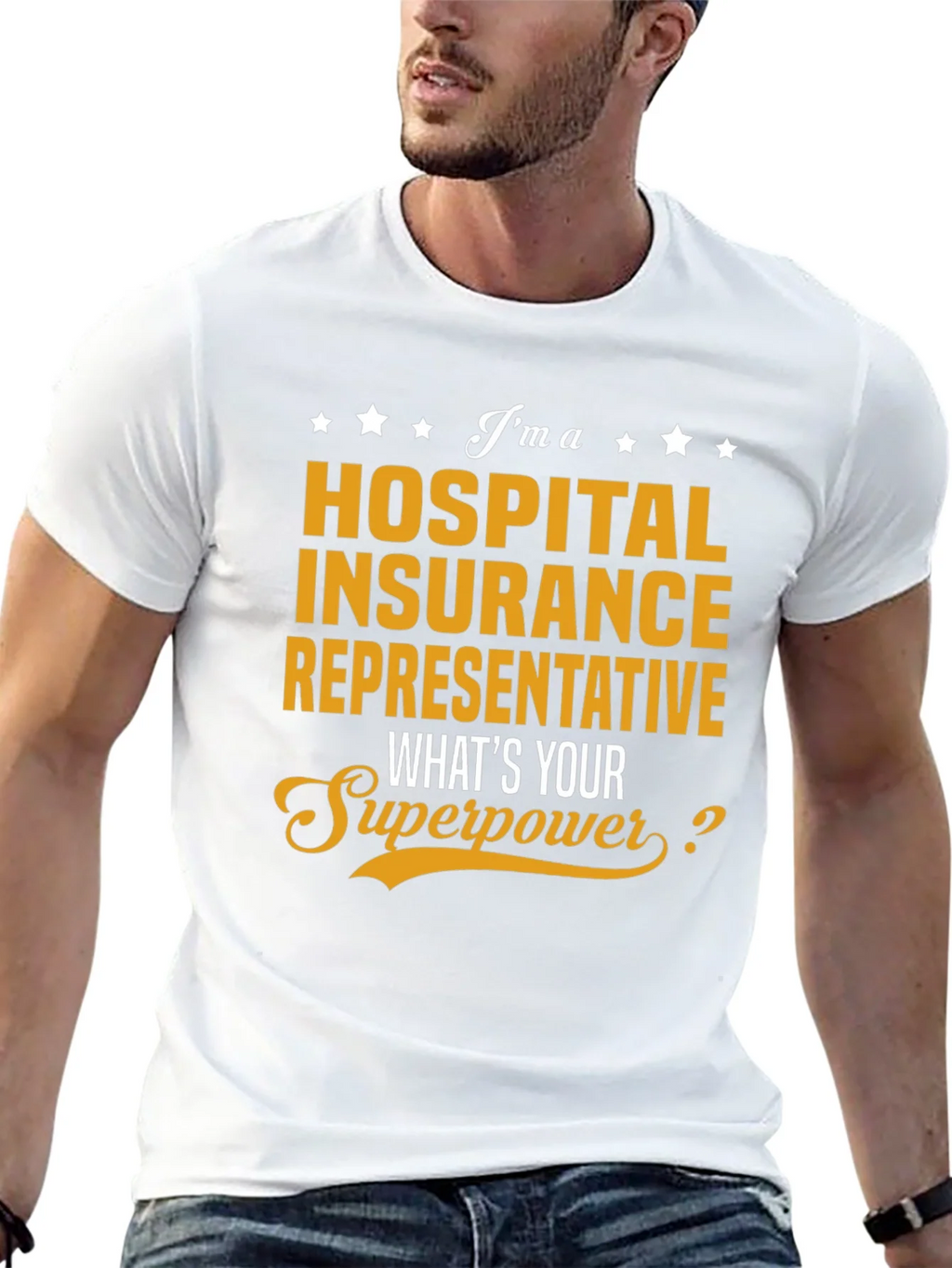 Hospital Insurance Rep Superpower T-Shirt product image 4