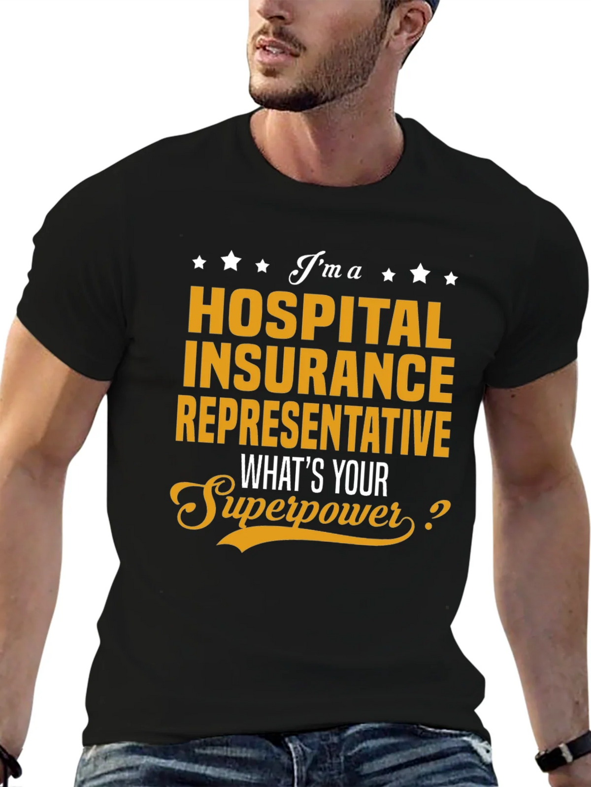 Hospital Insurance Rep Superpower T-Shirt product image 9