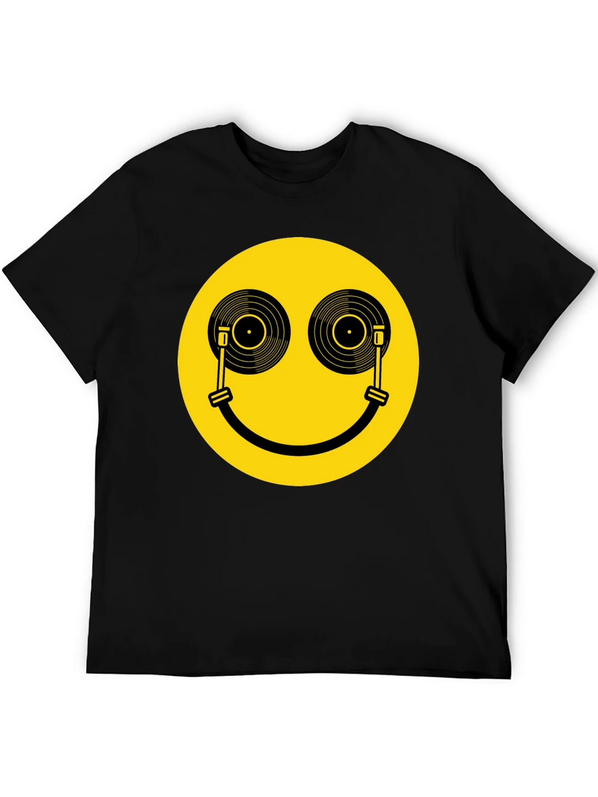 DJ Smiley Face T-Shirt - Black Music Lover Tee product image 8
