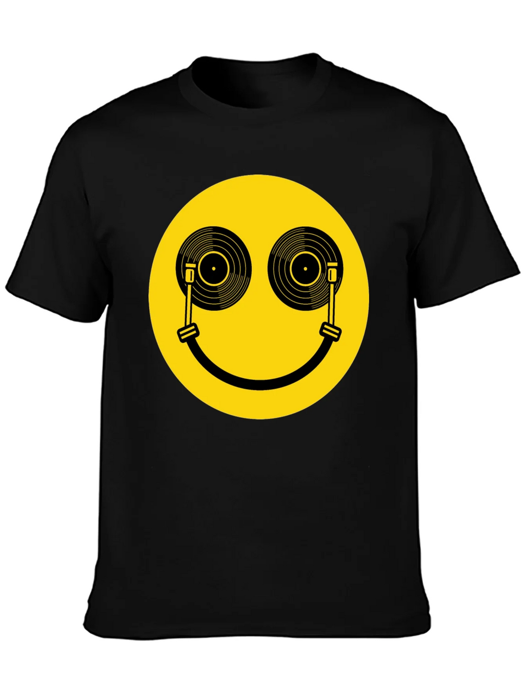 DJ Smiley Face T-Shirt - Black Music Lover Tee product image 6