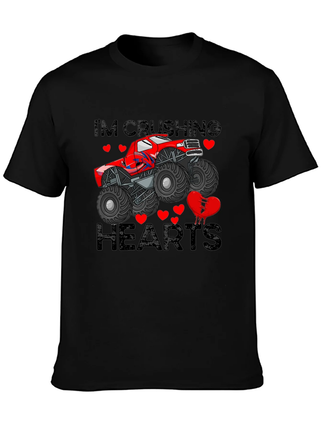 Crushing Hearts Monster Truck Graphic Tee product image 6