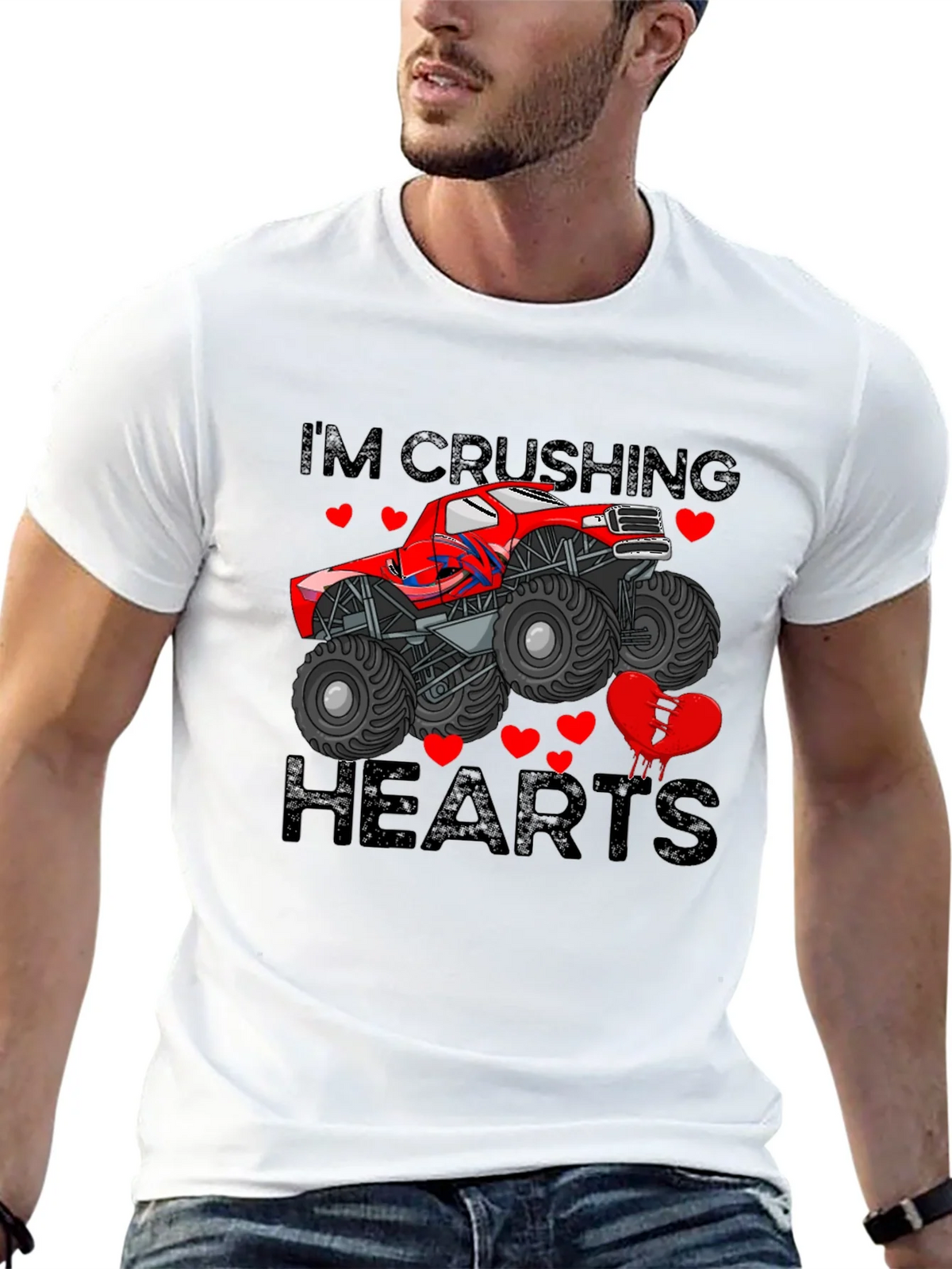 Crushing Hearts Monster Truck Graphic Tee product image 4