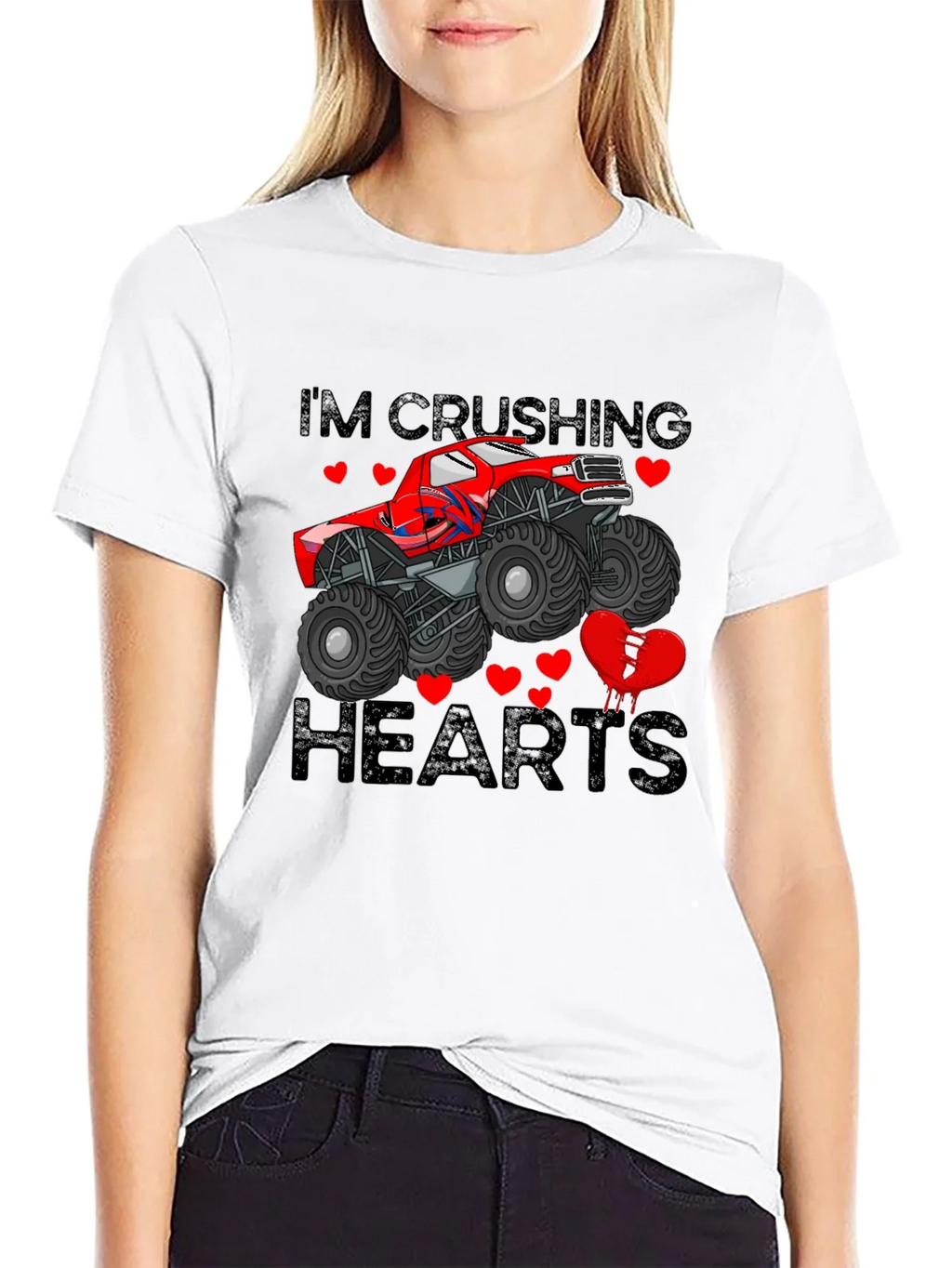 Crushing Hearts Monster Truck Graphic Tee product image 11