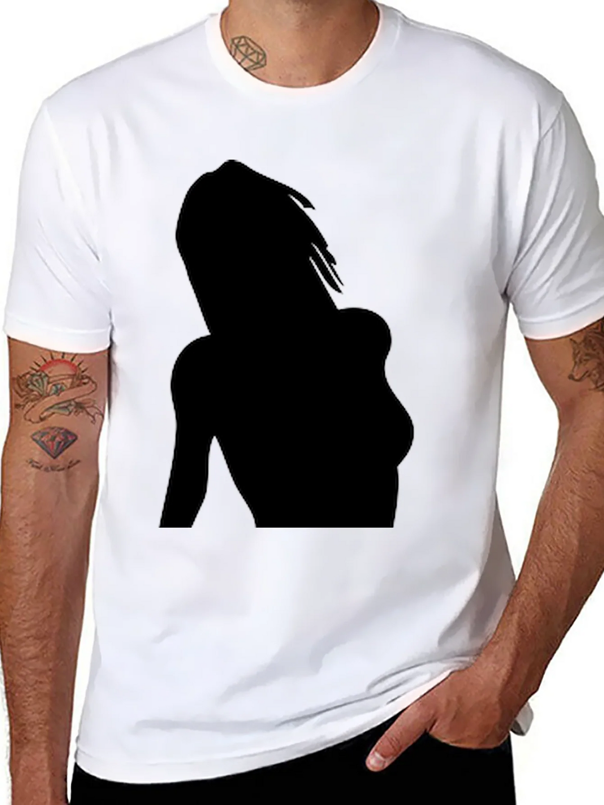 Silhouette Graphic Tee - Cool Black T-Shirt product image 10