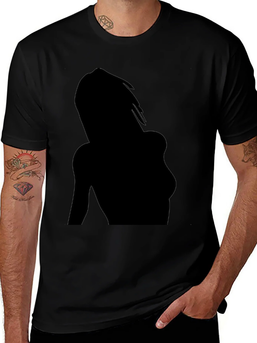 Silhouette Graphic Tee - Cool Black T-Shirt product image 1