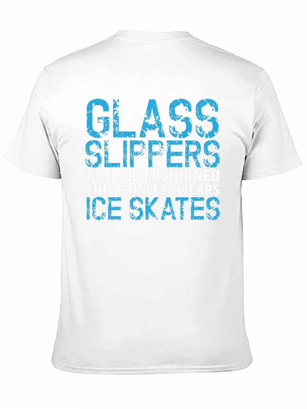 Glass Slippers Princess Ice Skates Black T-Shirt product image 2