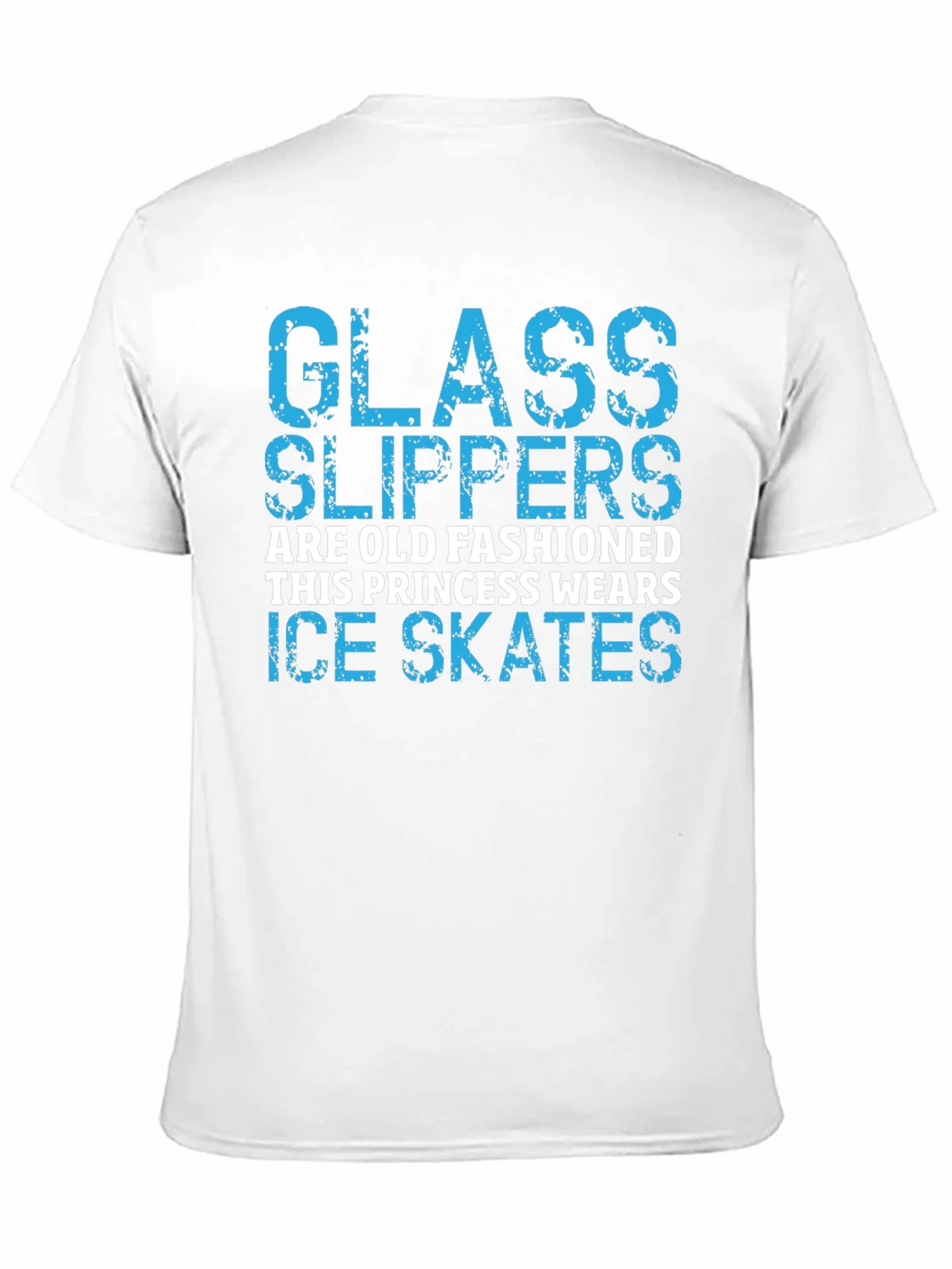 Glass Slippers Princess Ice Skates Black T-Shirt product image 2