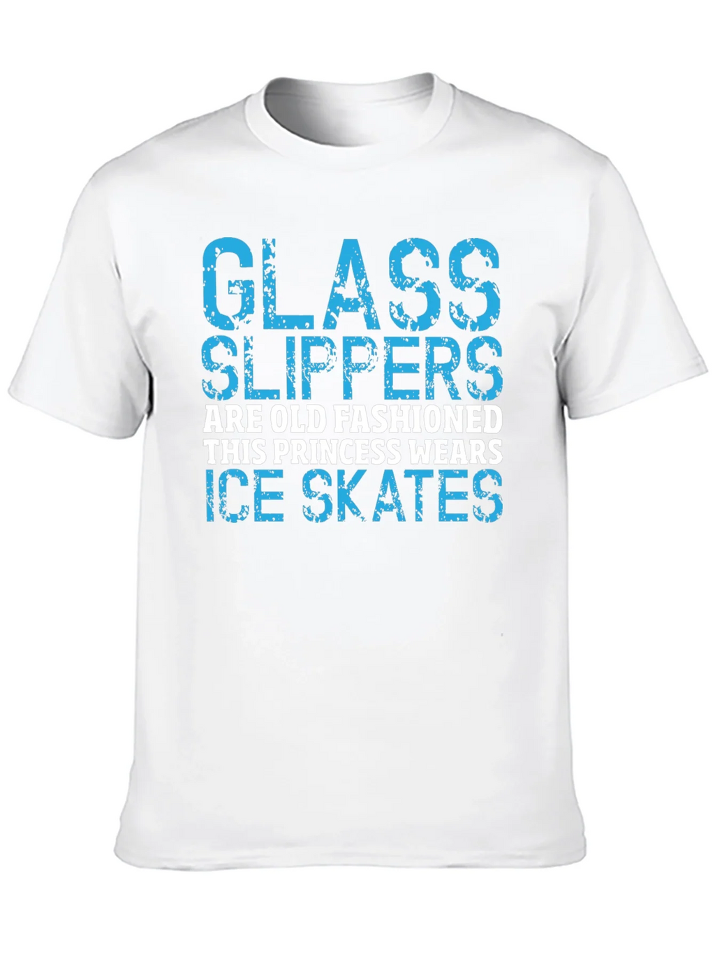 Glass Slippers Princess Ice Skates Black T-Shirt product image 12