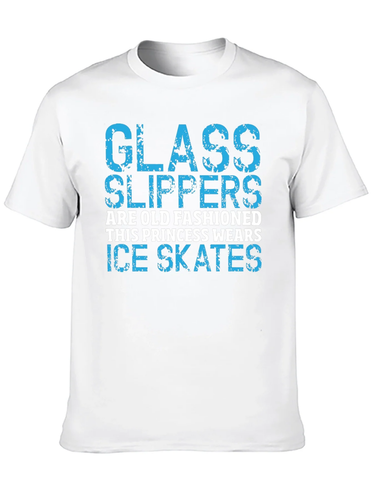 Glass Slippers Princess Ice Skates Black T-Shirt product image 12