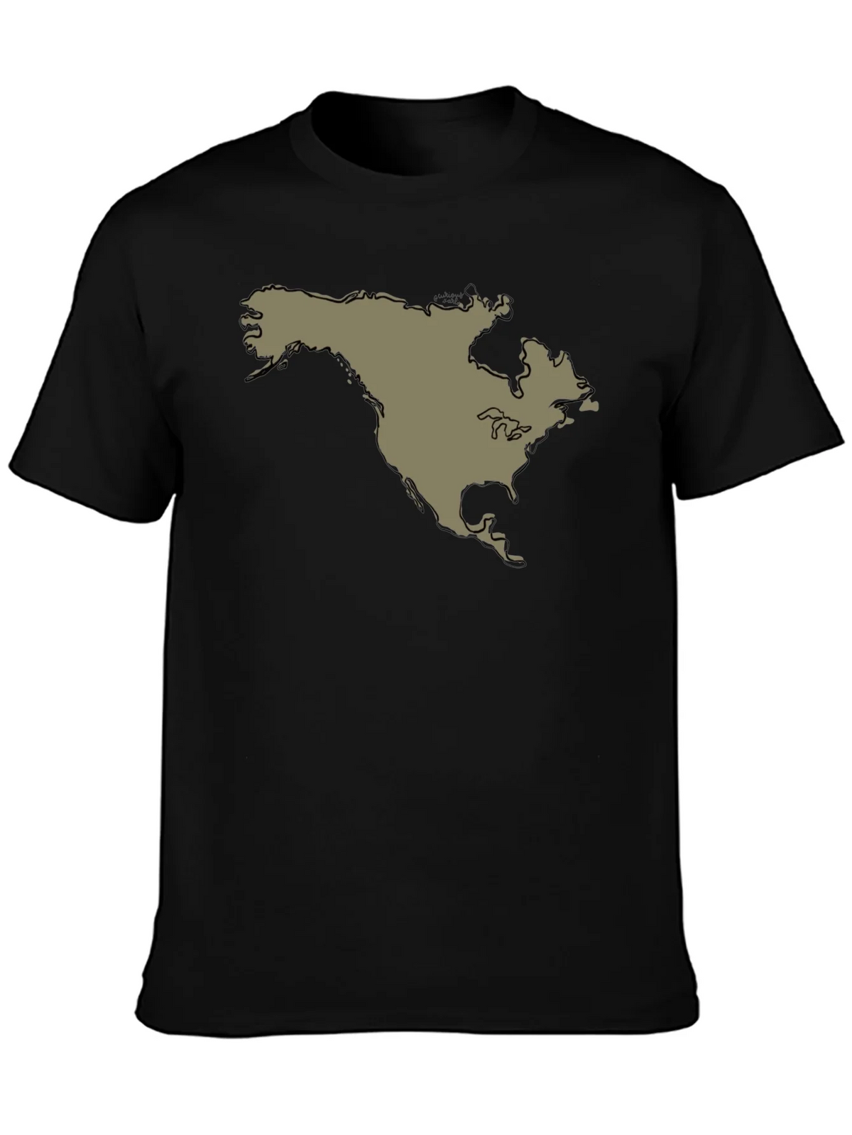 North America Continent Map Graphic Tee product image 6