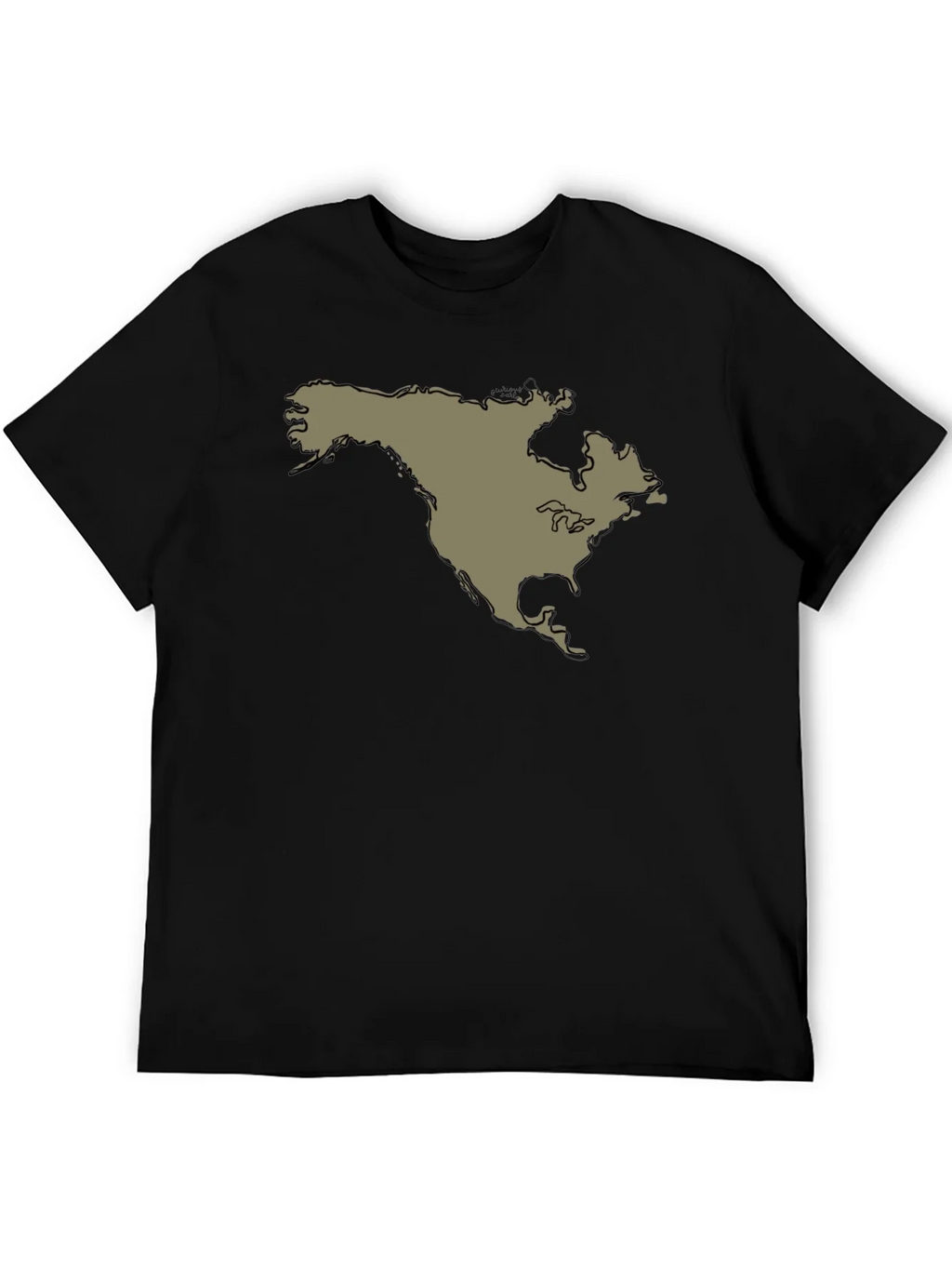 North America Continent Map Graphic Tee product image 8