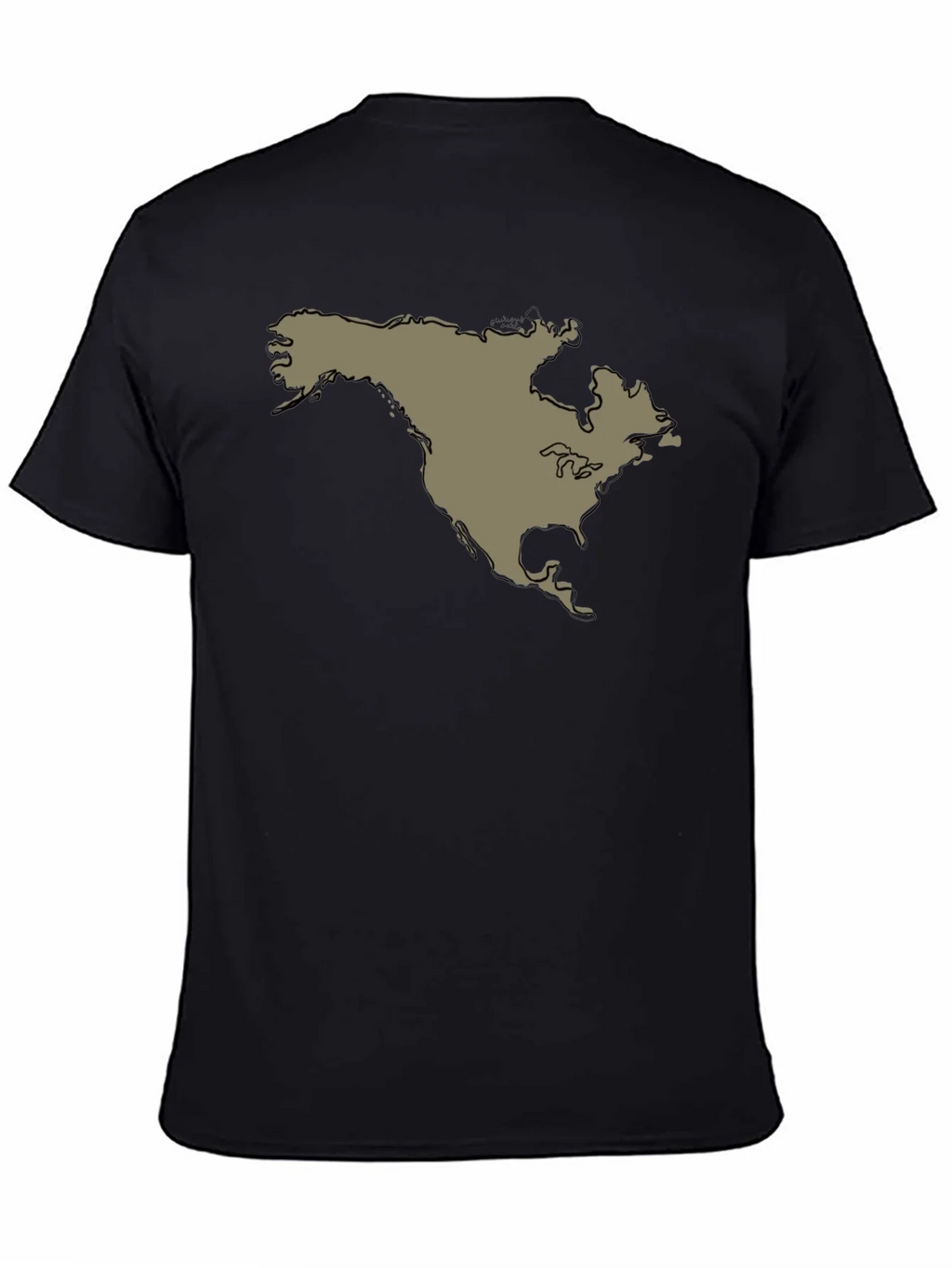 North America Continent Map Graphic Tee product image 7