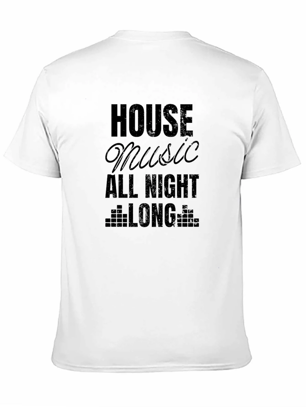 House Music All Night Long Black T-Shirt product image 2