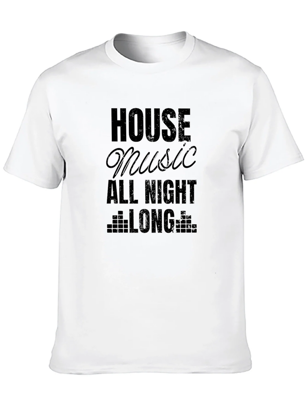 House Music All Night Long Black T-Shirt product image 12
