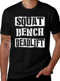 Squat Bench Deadlift Gym Workout T-Shirt product image 1
