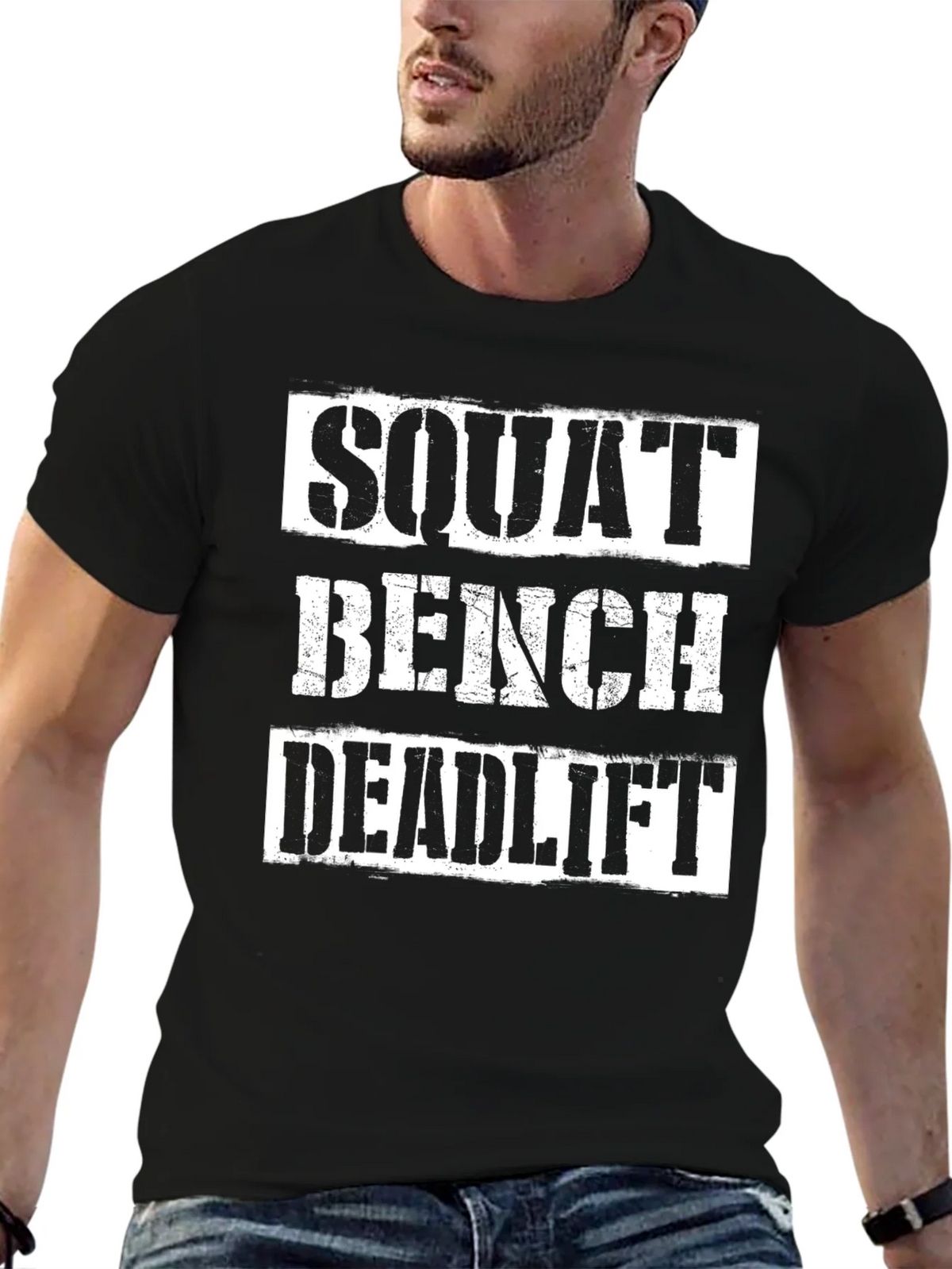 Squat Bench Deadlift Gym Workout T-Shirt product image 9