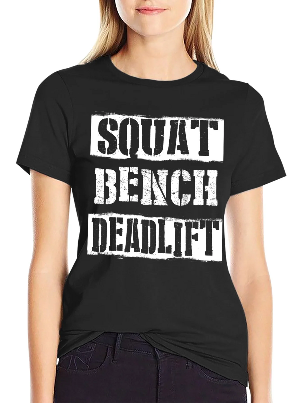 Squat Bench Deadlift Gym Workout T-Shirt product image 5