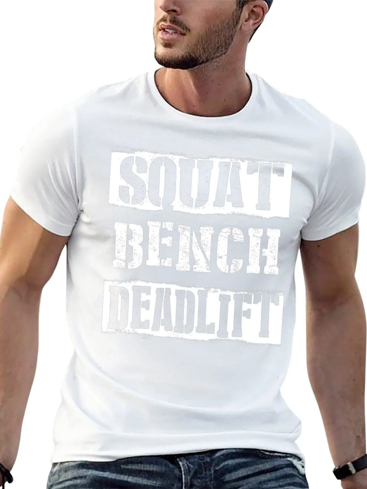 Squat Bench Deadlift Gym Workout T-Shirt product image 4