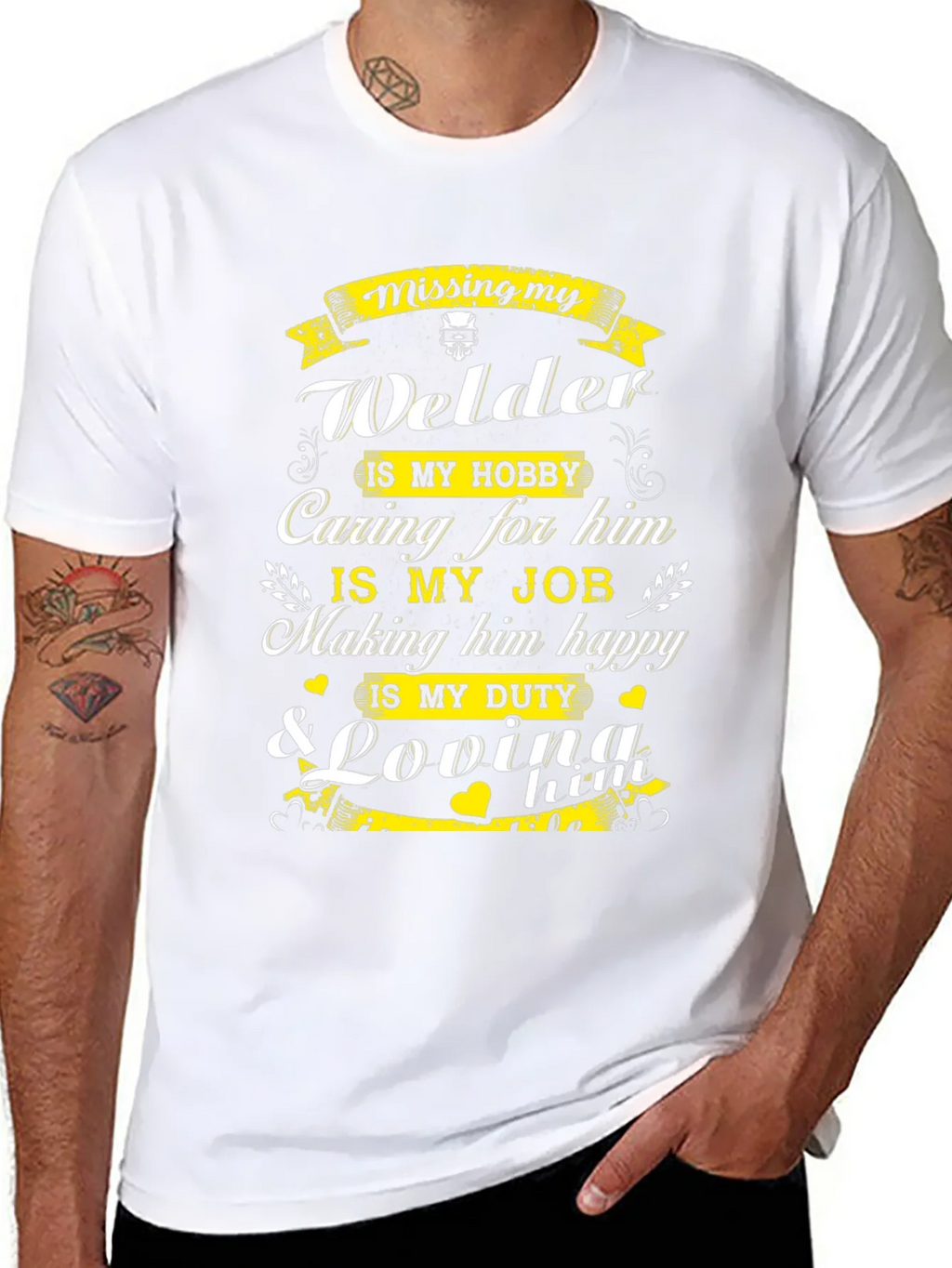 Welders Wife T-Shirt: Missing My Welder product image 10