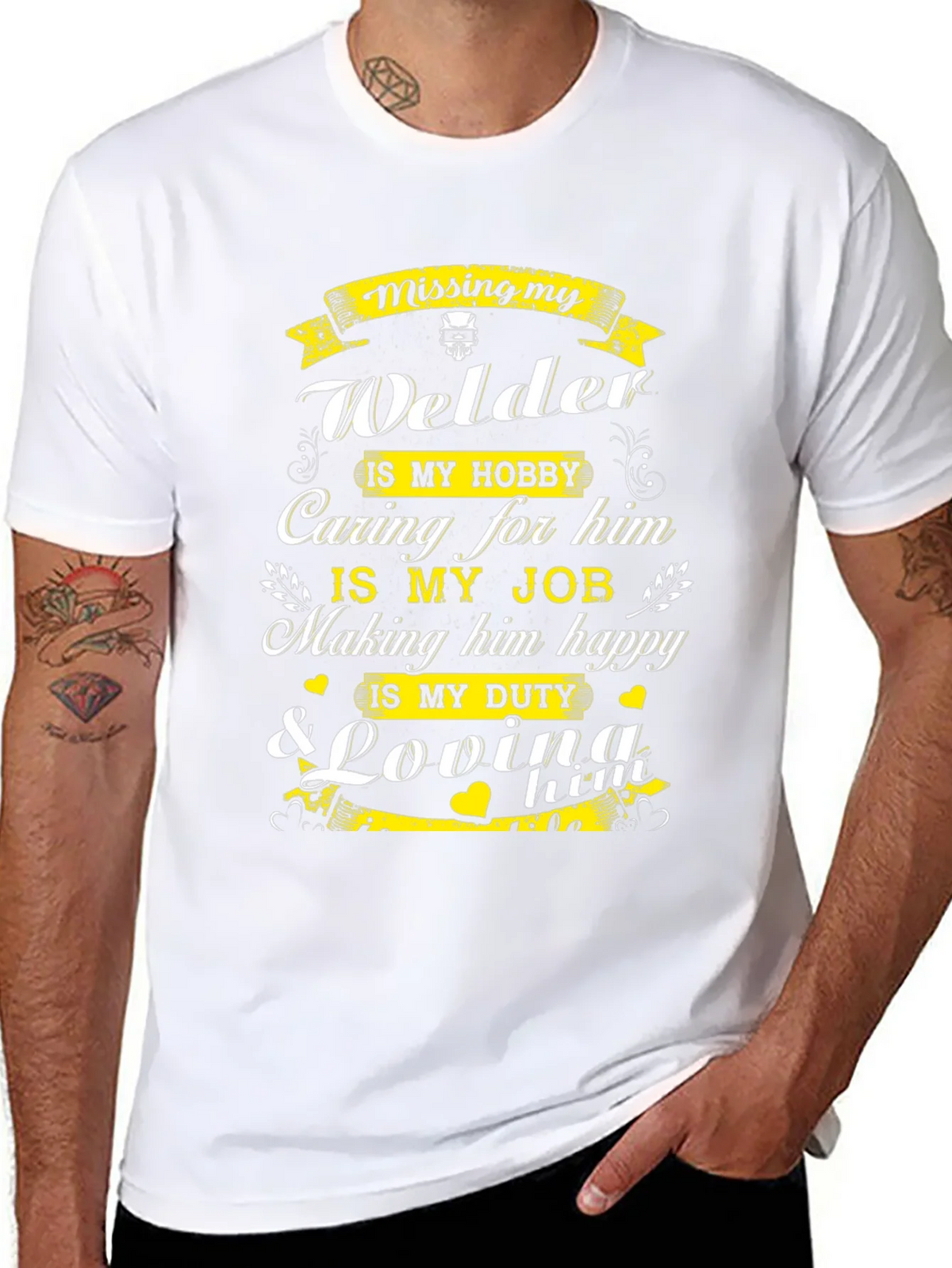 Welders Wife T-Shirt: Missing My Welder product image 10