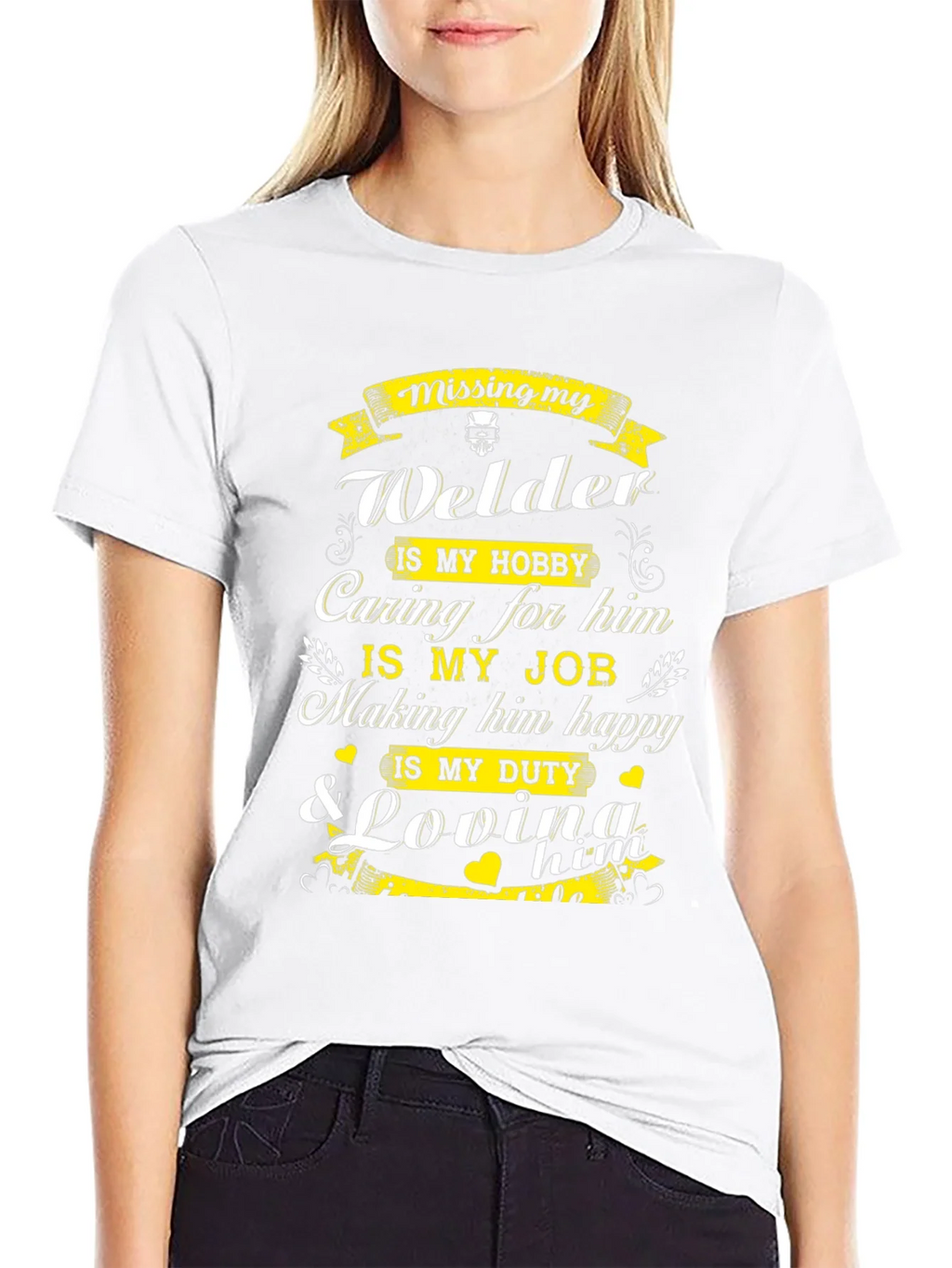 Welders Wife T-Shirt: Missing My Welder product image 11