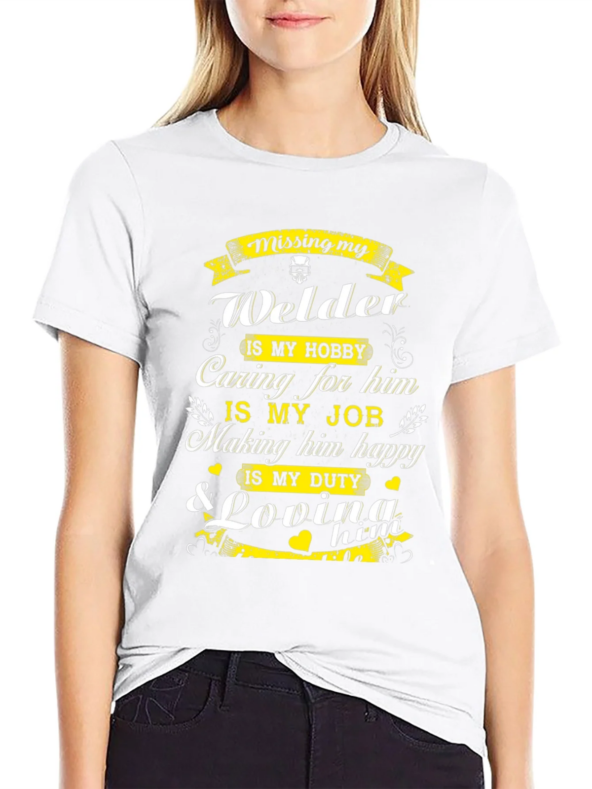 Welders Wife T-Shirt: Missing My Welder product image 11