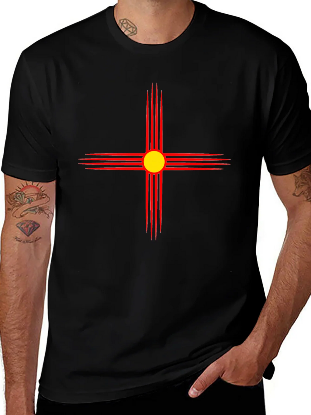 Southwestern Sun Black T-Shirt product image 1