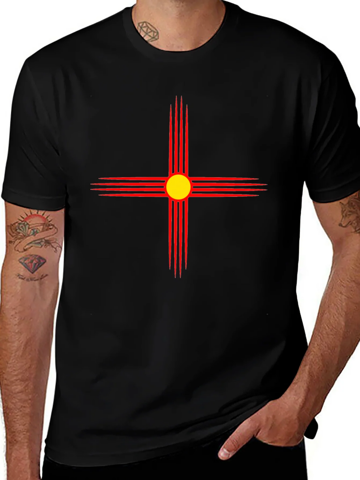 Southwestern Sun Black T-Shirt product image 1