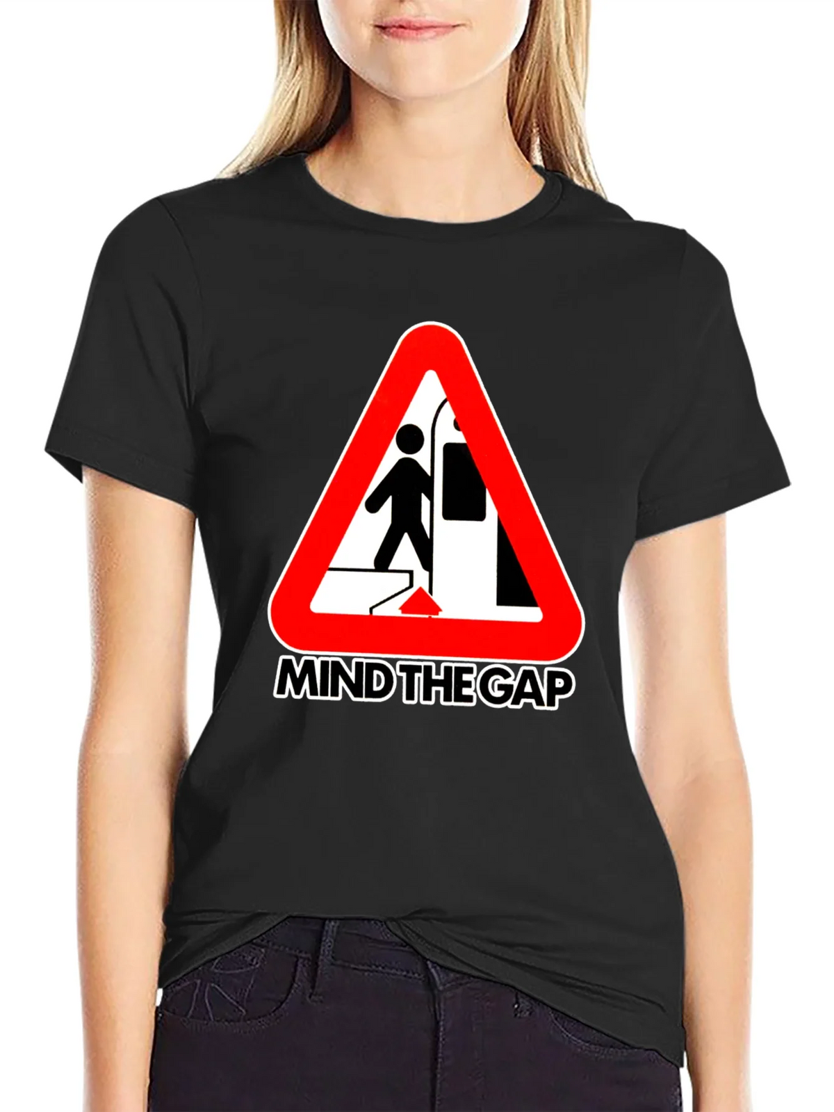 Mind the Gap Graphic Tee - Subway Hazard Design product image 5