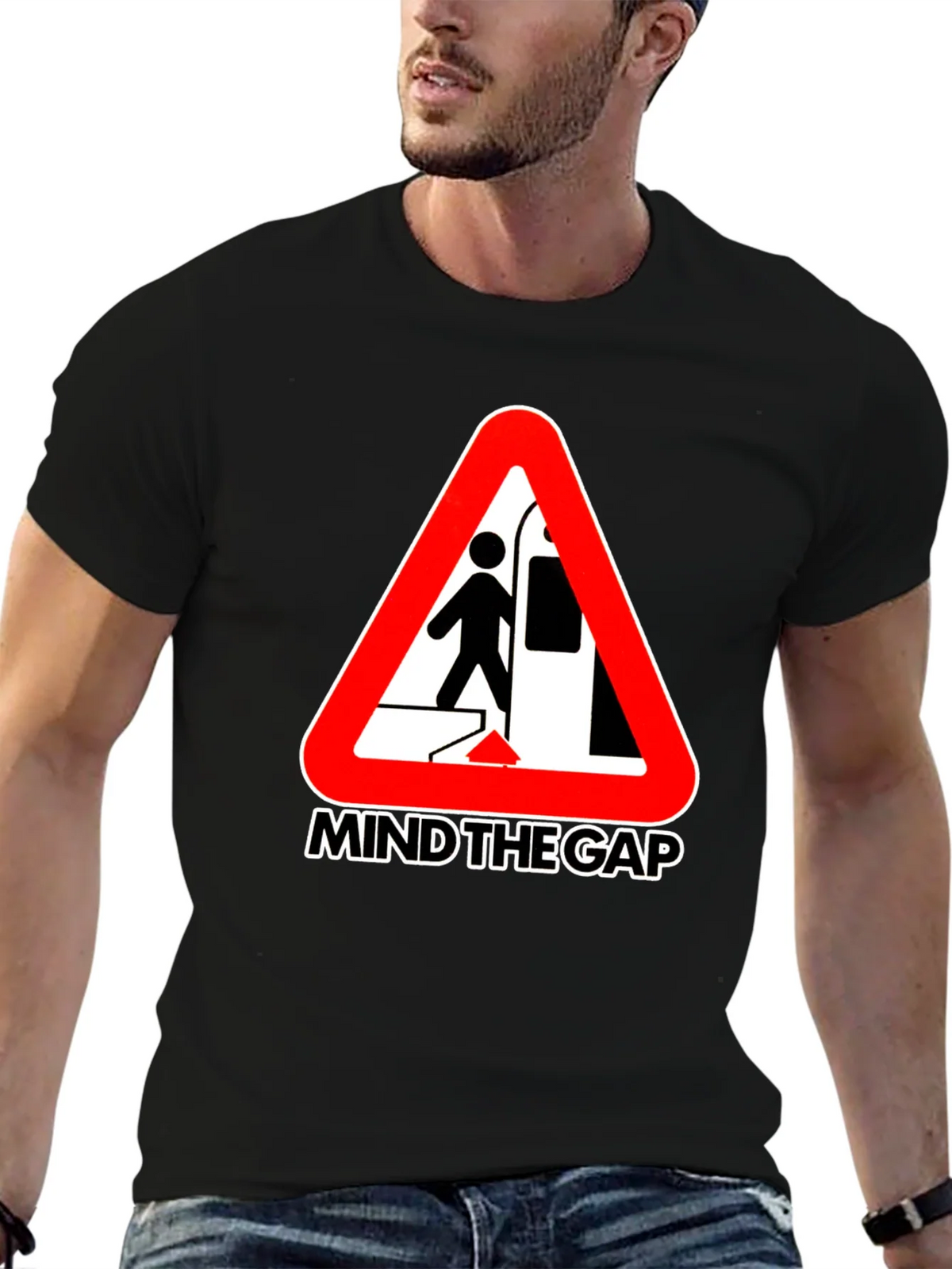Mind the Gap Graphic Tee - Subway Hazard Design product image 9