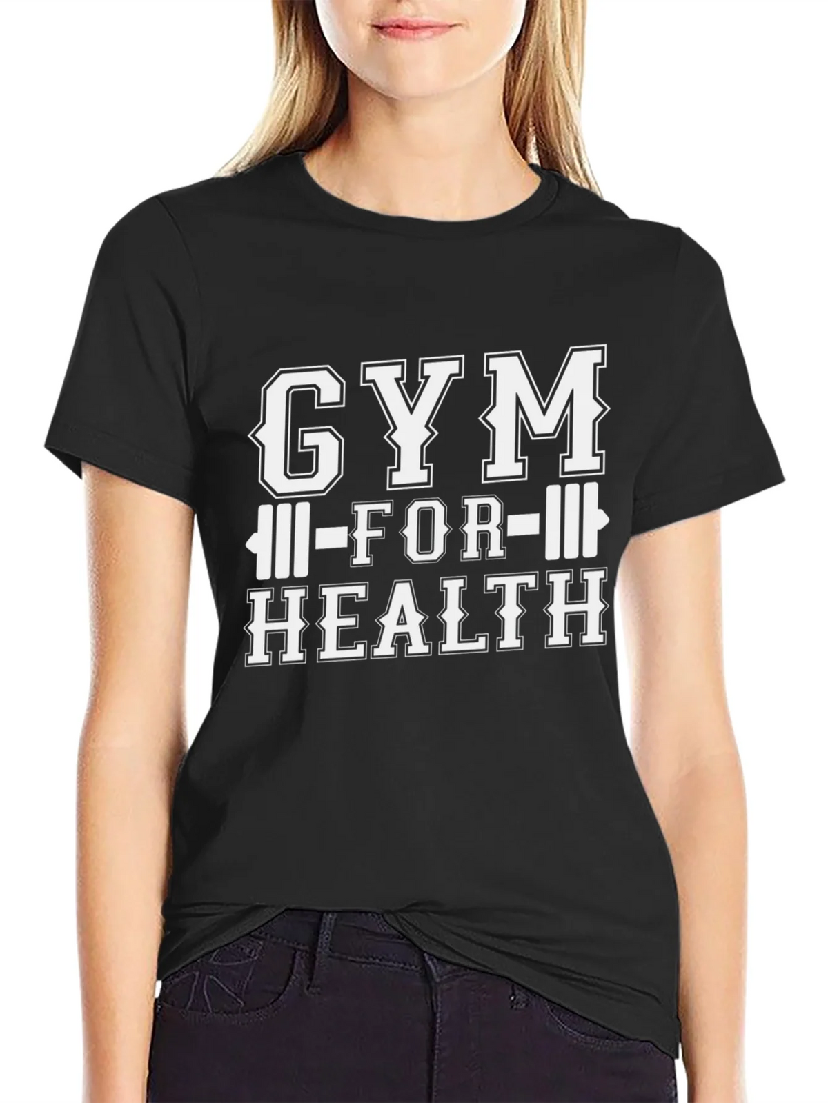 Gym For Health Black T-Shirt product image 5