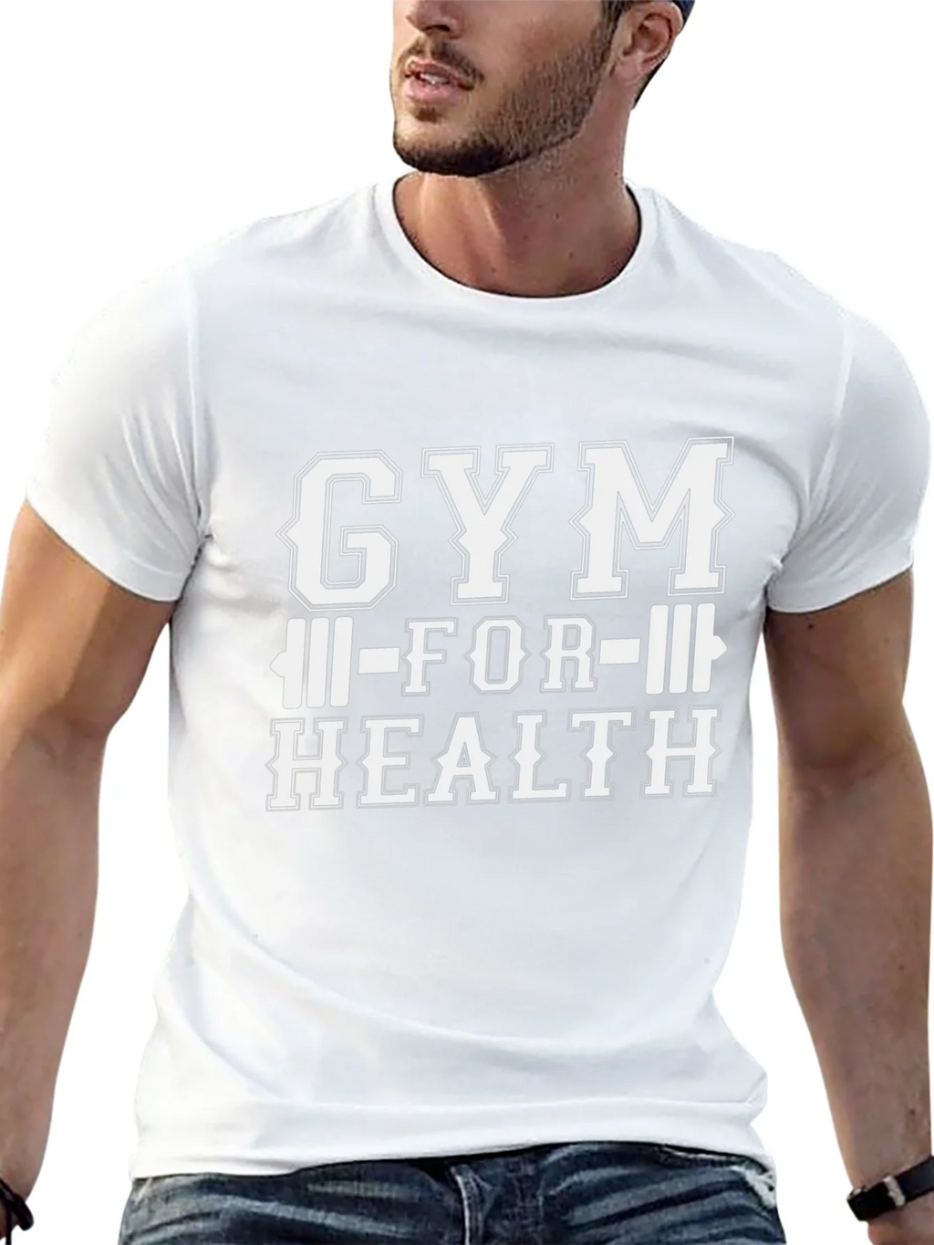 Gym For Health Black T-Shirt product image 4