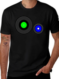 Retro Record Graphic T-Shirt - Black product image 1