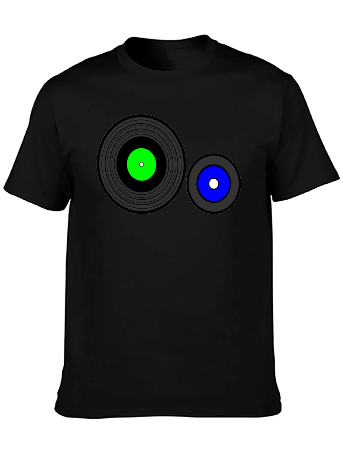 Retro Record Graphic T-Shirt - Black product image 6