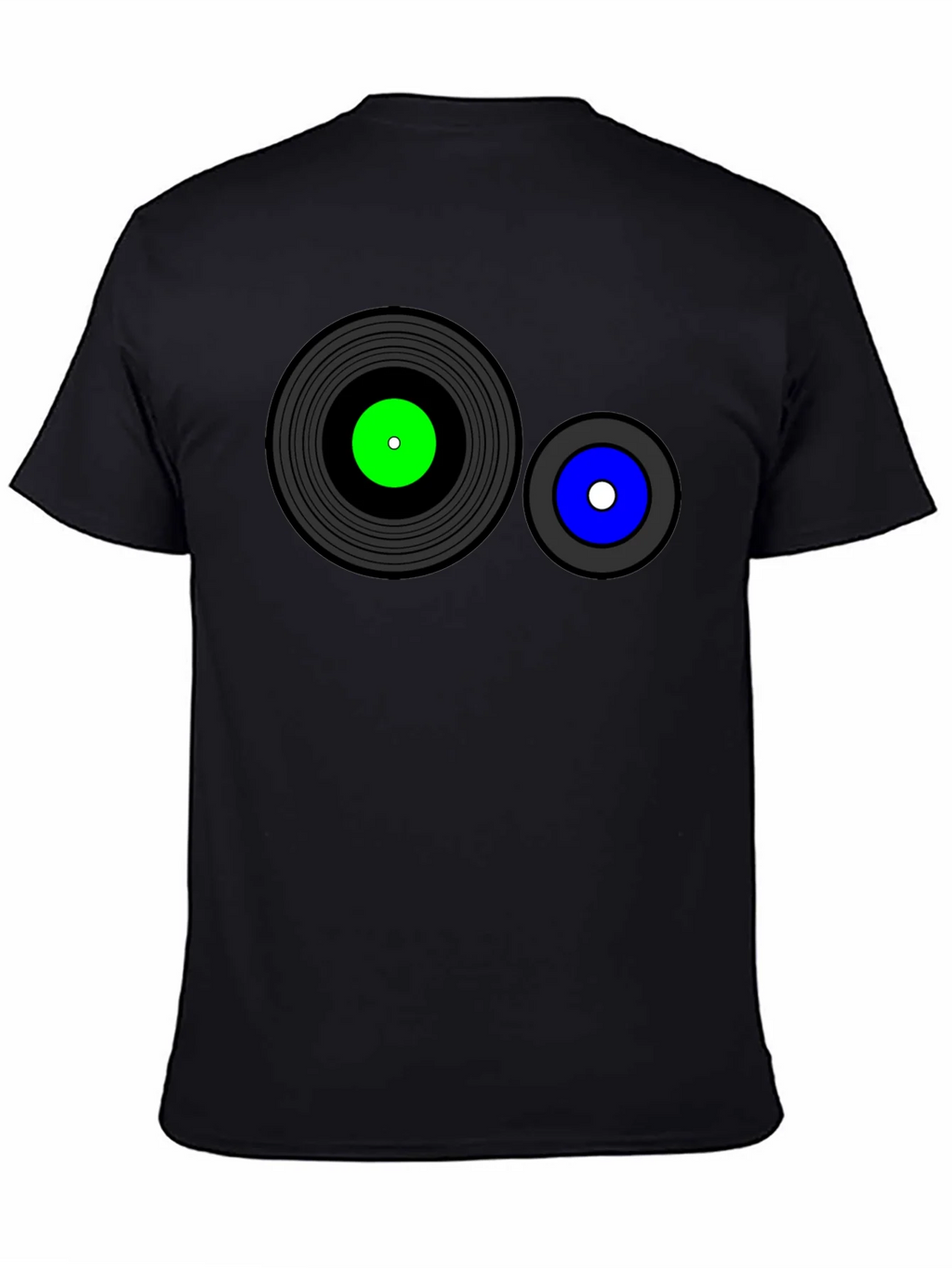 Retro Record Graphic T-Shirt - Black product image 7