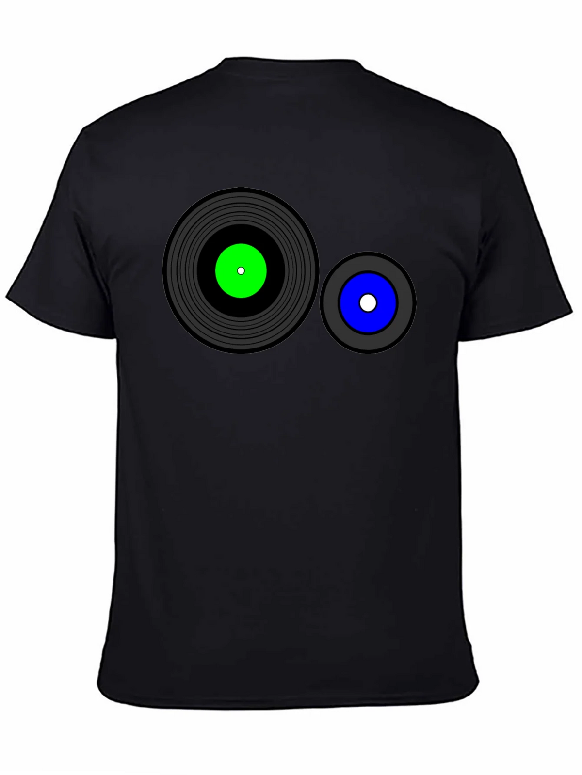 Retro Record Graphic T-Shirt - Black product image 7
