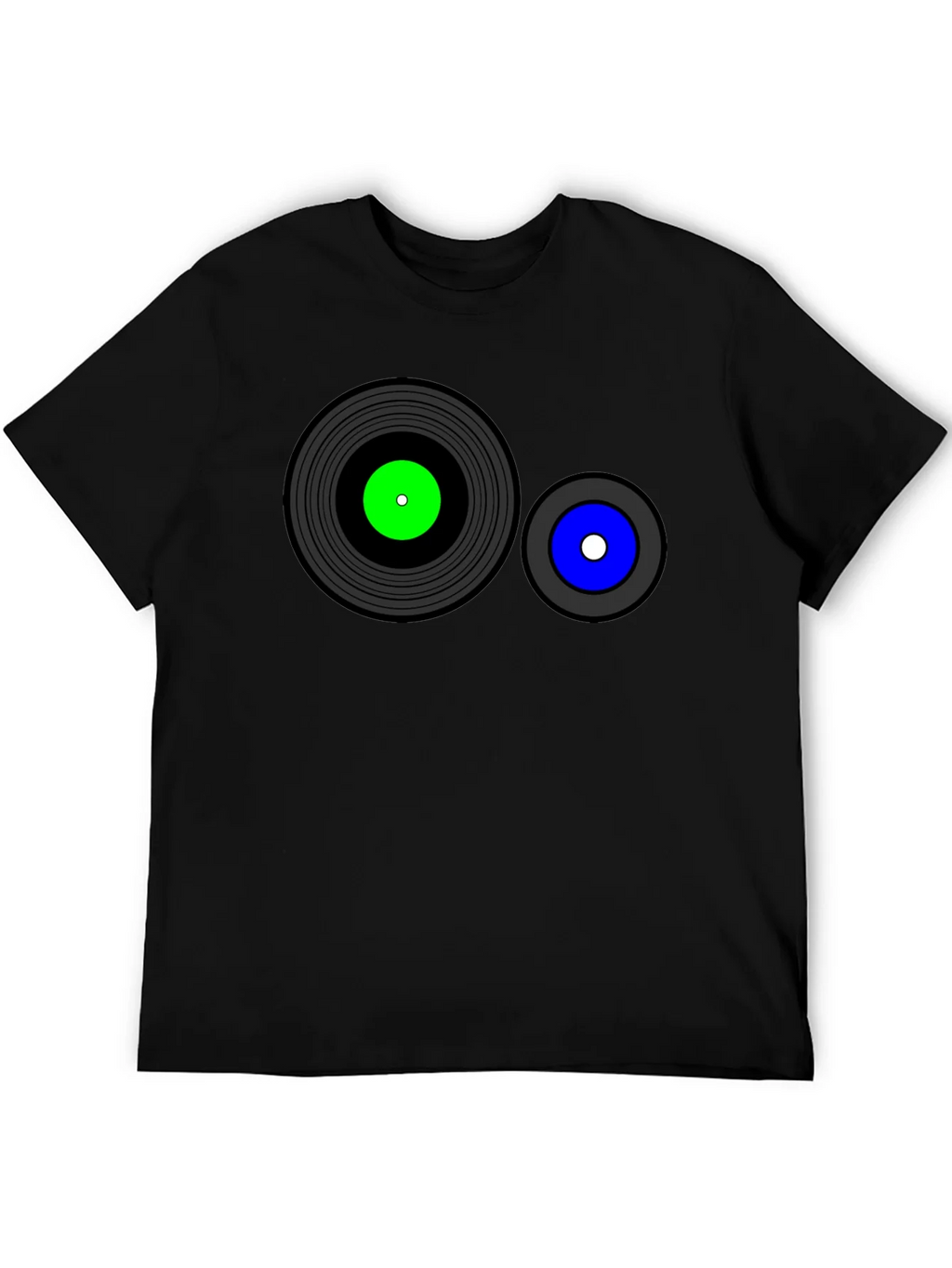 Retro Record Graphic T-Shirt - Black product image 8