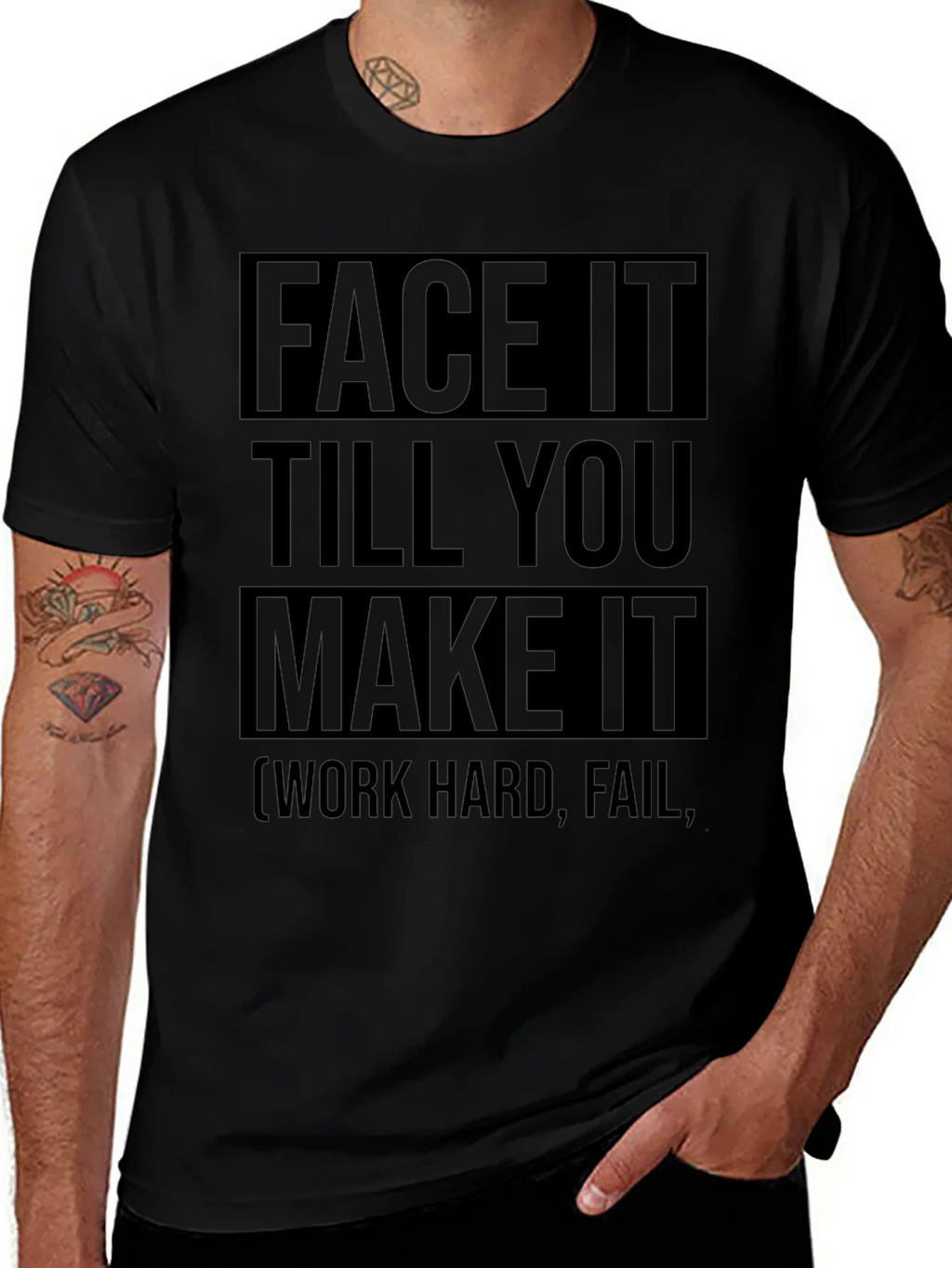 Face It Till You Make It Graphic Tee product image 1