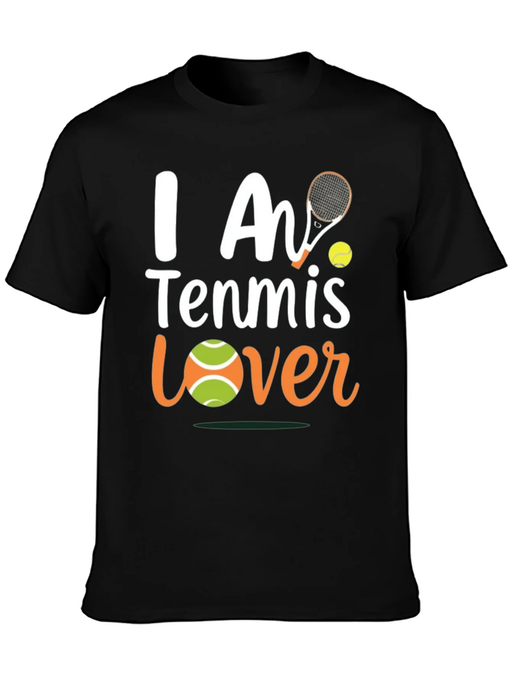 I Am Tennis Lover T-Shirt - Black product image 6