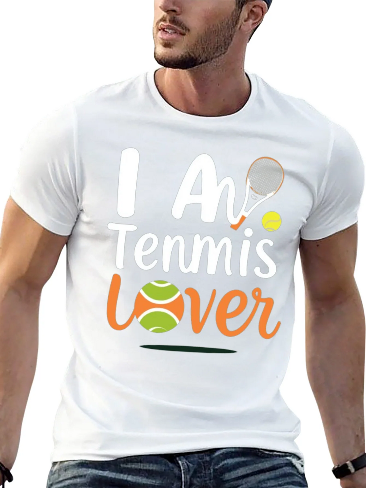I Am Tennis Lover T-Shirt - Black product image 4
