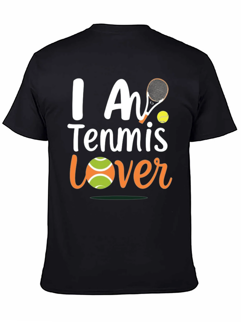 I Am Tennis Lover T-Shirt - Black product image 7