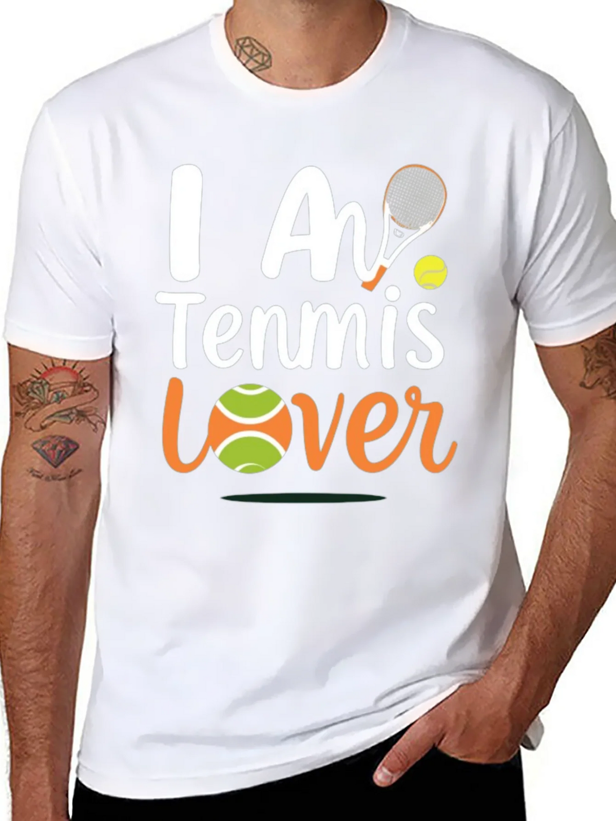 I Am Tennis Lover T-Shirt - Black product image 10