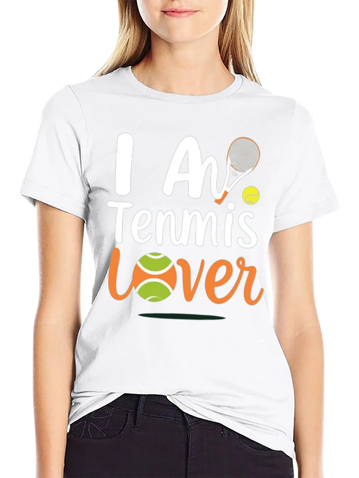 I Am Tennis Lover T-Shirt - Black product image 11