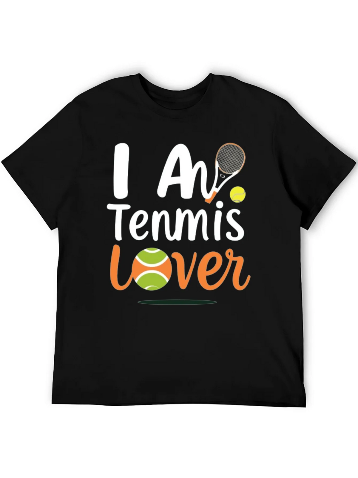 I Am Tennis Lover T-Shirt - Black product image 8