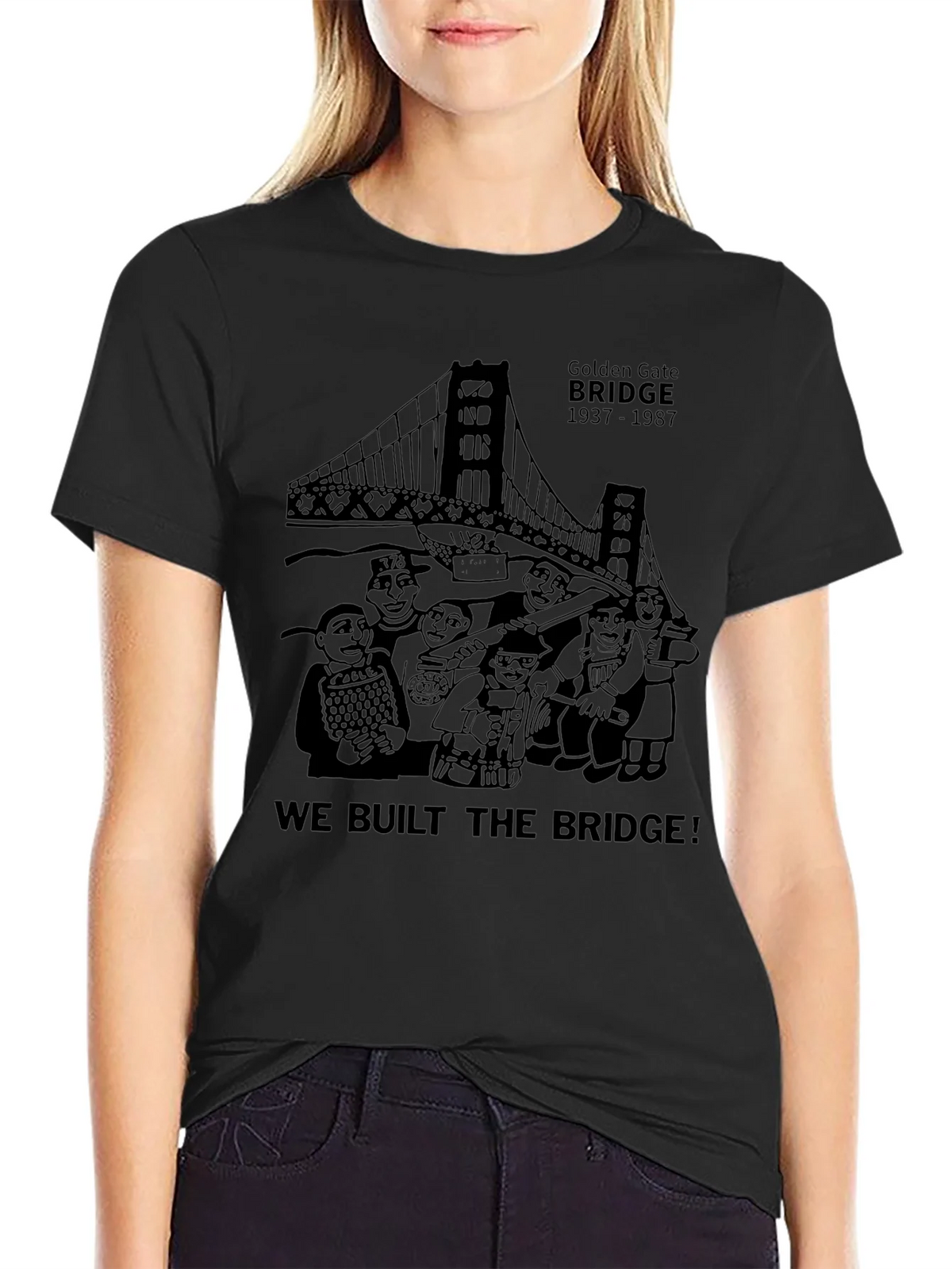 Golden Gate Bridge Crewneck T-Shirt product image 5