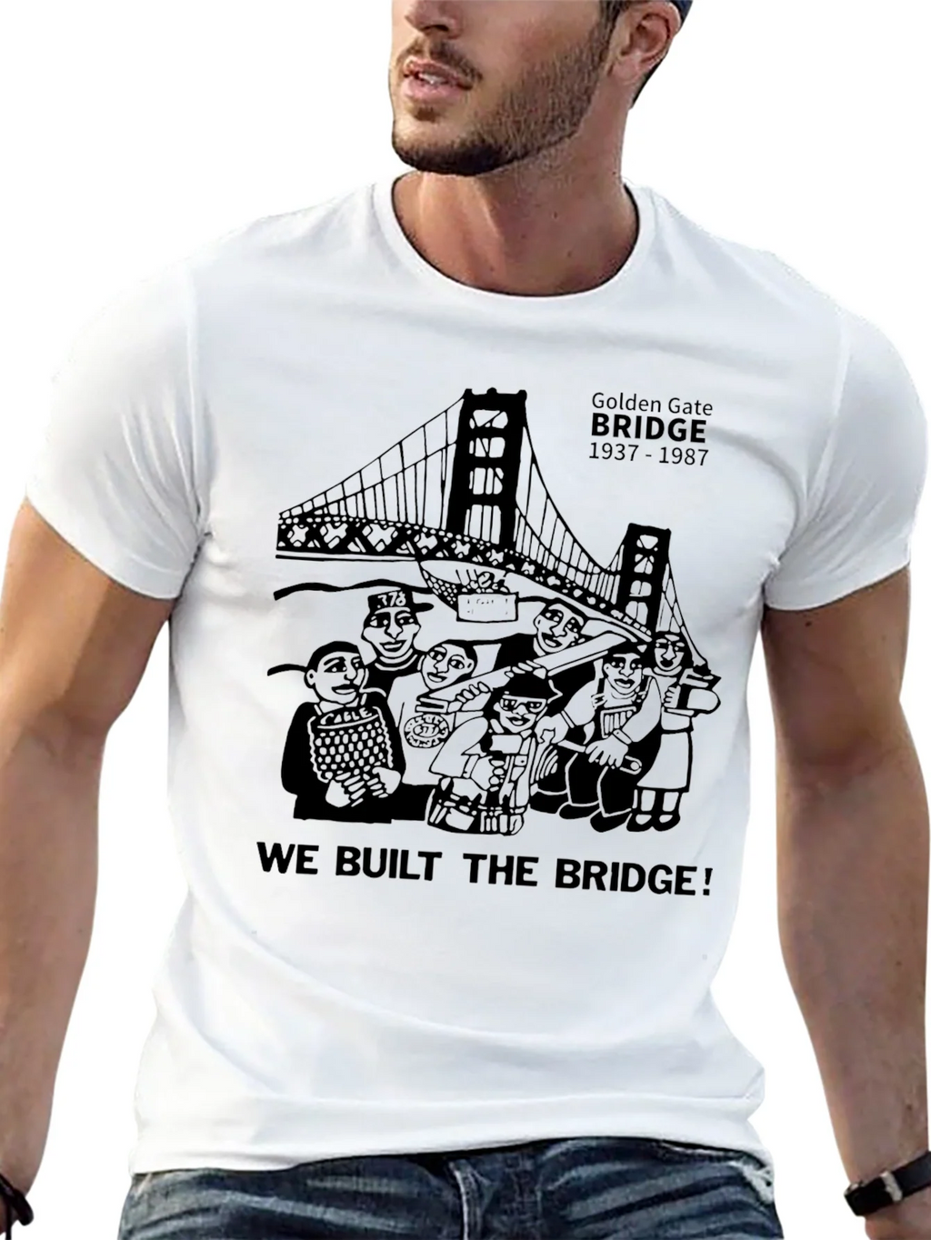 Golden Gate Bridge Crewneck T-Shirt product image 4