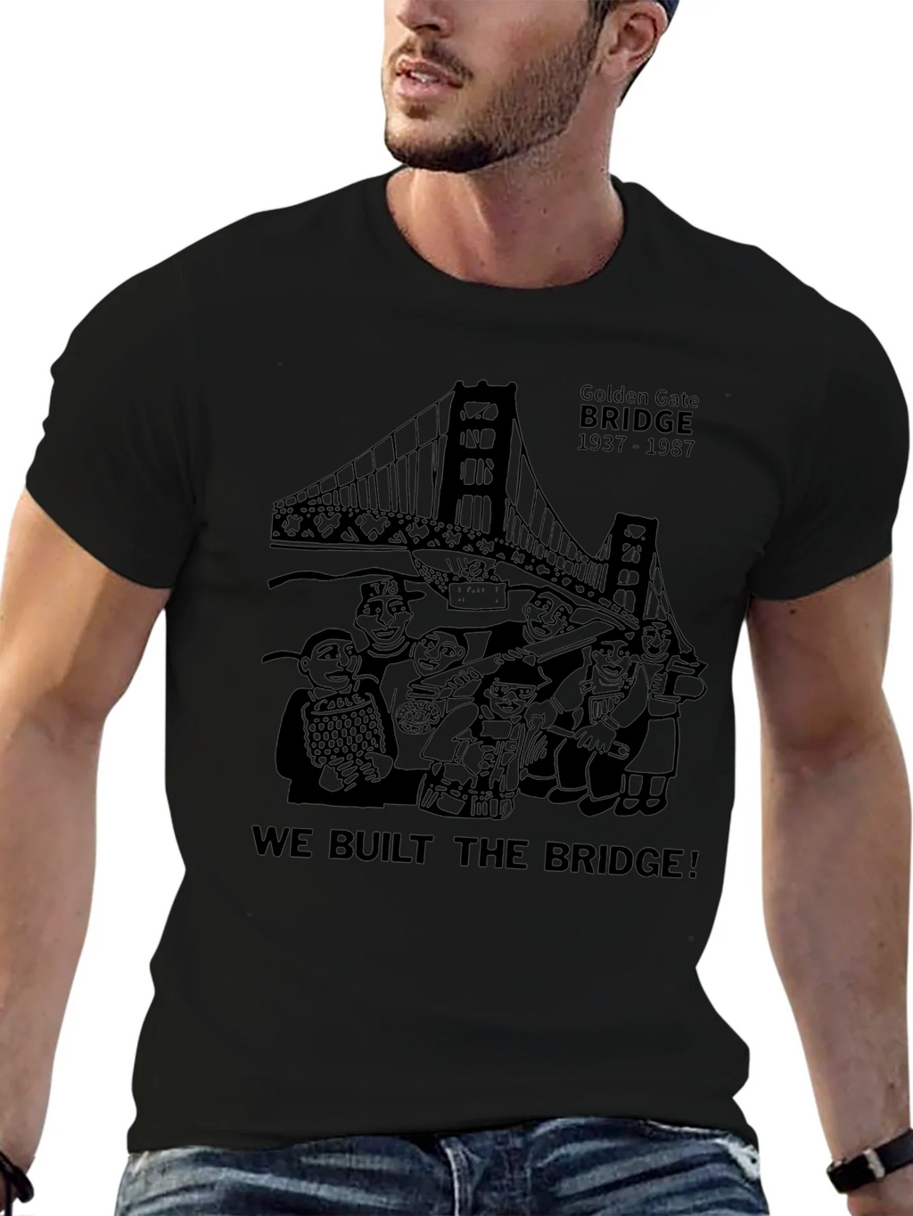 Golden Gate Bridge Crewneck T-Shirt product image 9
